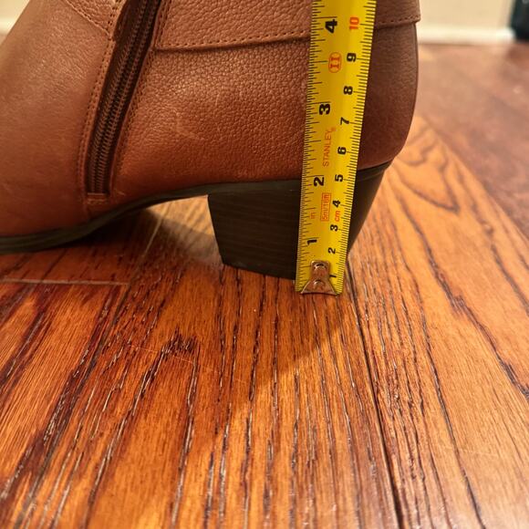 Naturalizer Kepler Women's 9.5 Brown Leather Closed Toe Booties Boho Western - Picture 9 of 13